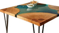 Sky Way Table, Customized Live Edge Blue Epoxy Resin Dining Table Top, Personalized Table, Custom Table, Kitchen Table, Home Decor, Luxury Resin Art Furniture, Wood Table (60x150 inch) : Home &amp; Kitchen