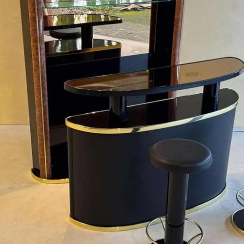 Designer Bar Cabinet Set with Stools – Luxury Art Deco Style Wine Display Unit, Premium Home Bar Furniture System for Living Rooms and Entertainment Spaces : Home &amp; Kitchen