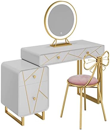 Vanity Benches Home Dresser Luxury Dresser Bedside Locker Bedroom Furniture Dressing Stool Table : Home &amp; Kitchen
