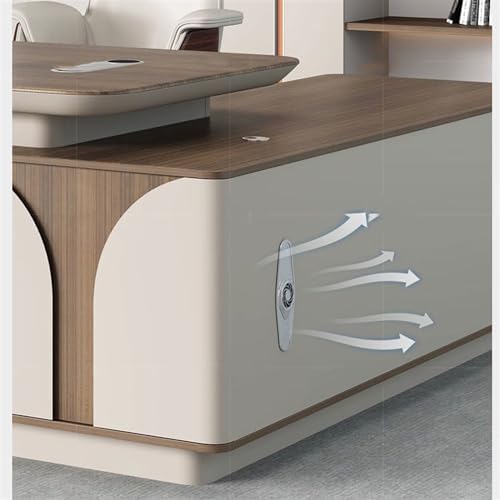 LICONG-2019 PC Table Designer Boss Desk Office Supervisor Manager Desk Modern Simple Office Furniture Large Desk Boss Desk(240 * 180 * 76cm) : Home &amp; Kitchen