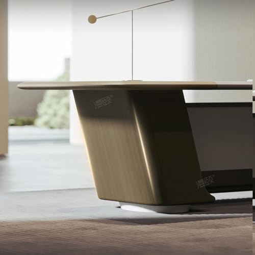 DLCQIJI Rectangular L Shaped Desk Luxury Office Desk Writing Study Desk Computer Desk Extra Large Workstation Business Furniture Set, 2.8m : Home &amp; Kitchen