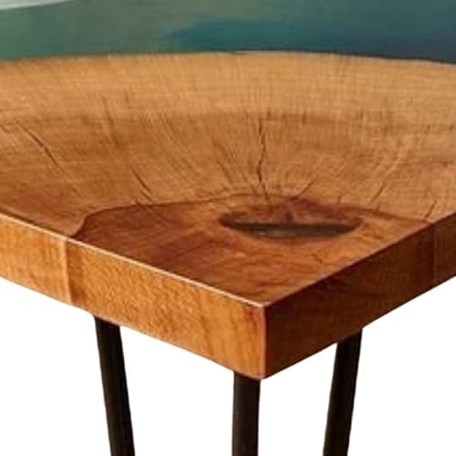Sky Way Table, Customized Live Edge Blue Epoxy Resin Dining Table Top, Personalized Table, Custom Table, Kitchen Table, Home Decor, Luxury Resin Art Furniture, Wood Table (60x150 inch) : Home &amp; Kitchen