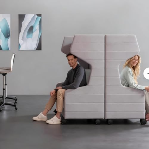 TBJEN Chic Living Room Furniture Seating Office Sofa Semi-Enclosed Reception and Leisure Area, Private Booths for and Negotiation(Six) : Home &amp; Kitchen