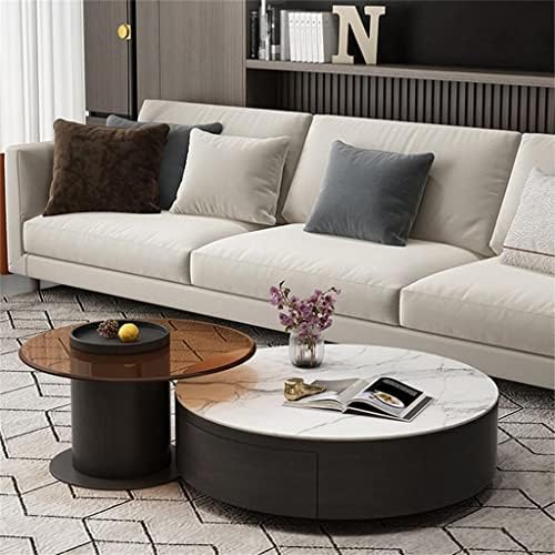 Design Coffee Table Round Stainless Steel Set Villa Decor Living Room Home Furniture(D) : Home &amp; Kitchen