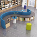 TBJEN Book Storage with Solid Wood Frame and Resilient Foam,for Reading Room,Early Education Centre Collaborative Commercial Furniture for Hotel Lobby, Office(A) : Home &amp; Kitchen