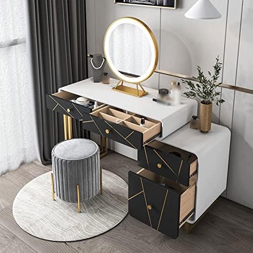 Vanity Benches Home Dresser Luxury Dresser Bedside Locker Bedroom Furniture Dressing Stool Table : Home &amp; Kitchen