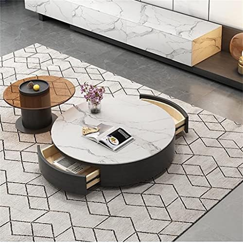 Design Coffee Table Round Stainless Steel Set Villa Decor Living Room Home Furniture(D) : Home &amp; Kitchen