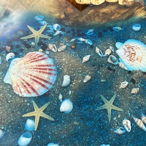 Custom Poplar Wood River Blue Tropical Design Aquarium Epoxy Dining Table, Custom Live Edge Epoxy Table Top, Ocean Table, Kitchen Table, Luxury Resin Art Furniture, Wood Table (60x150 inch) : Home &amp; Kitchen