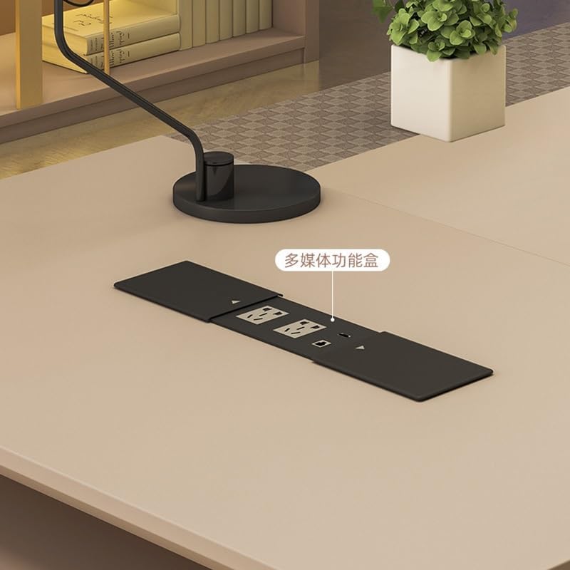 Modern Executive Desk Modern Large Executive Office Desk Business Furniture Desk Workstation Computer Tables Luxury L Shaped Home Office Desks with Drawers, Cable Management, Light Strip, Password Loc : Home &amp; Kitchen